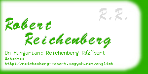 robert reichenberg business card